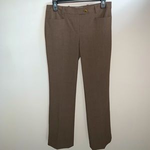 Calvin Klein Modern Fit Trouser Pants, Size 2 in Heather Taupe